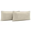 2 poduszki welurowe beż LEA 35x55 cm
