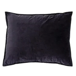 2 poduszki welurowe czarne LEA 60x75 cm