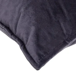 2 poduszki welurowe czarne LEA 60x75 cm