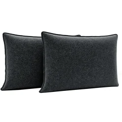 2 poduszki welurowe szare w cętki LEA 35x55 cm