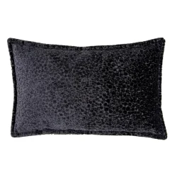 2 poduszki welurowe szare w cętki LEA 35x55 cm