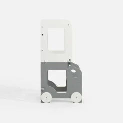 2 w 1 pomocnik i stolik dziecięcy GUSISI szaro-biały