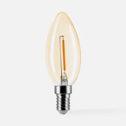 Żarówka LED barwa ciepła ORO-AMBER-E14-C35-1W-WW