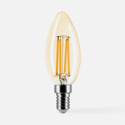 Żarówka LED barwa ciepła ORO-AMBER-E14-C35-4W-WW