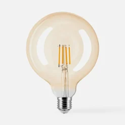 Żarówka LED barwa ciepła ORO-AMBER-E27-G125-4W-WW