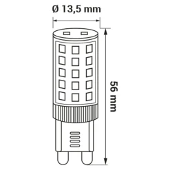 Żarówka LED barwa neutralna G9 4W ORO-G9-PREMIUM-4W-DW