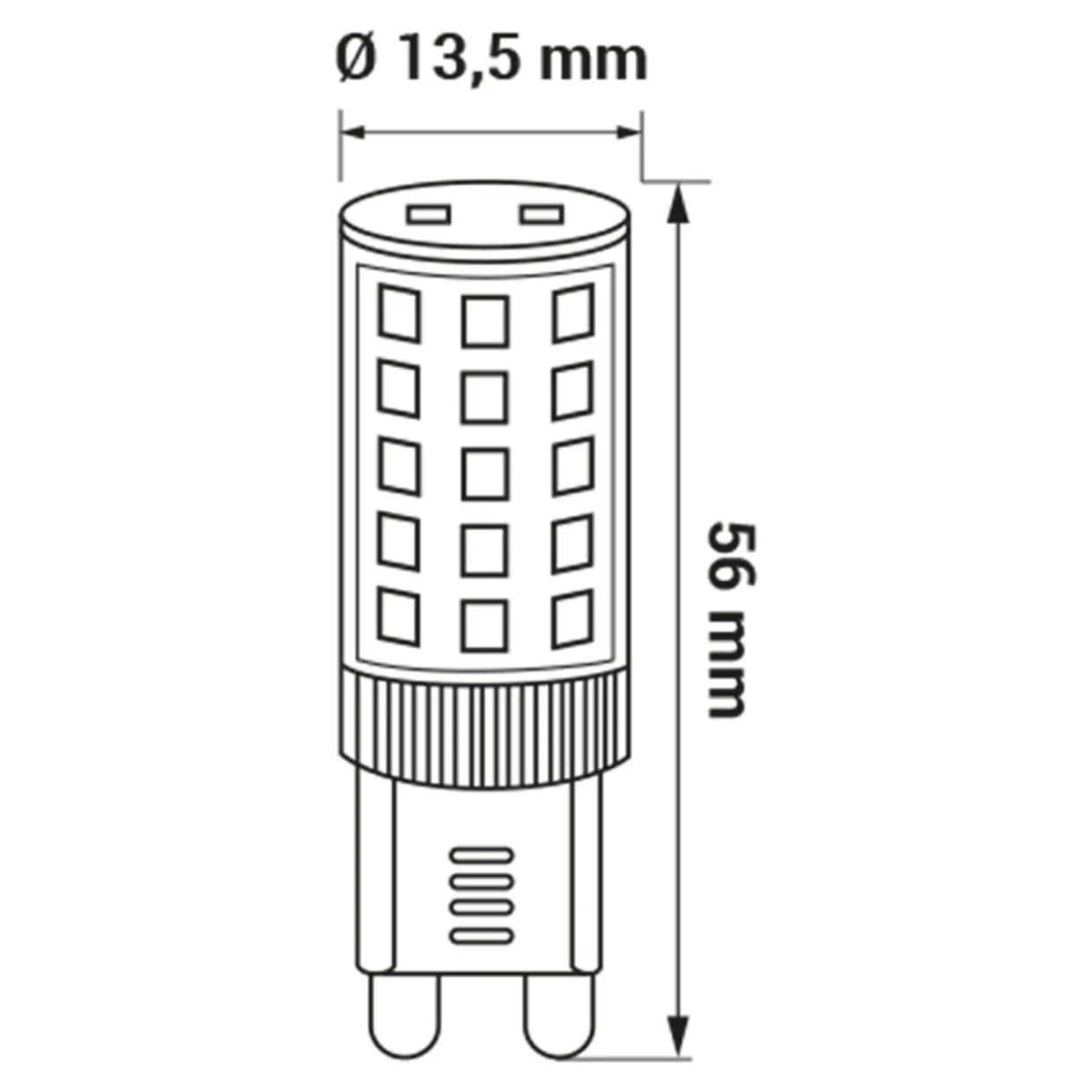 Żarówka LED barwa neutralna G9 4W ORO-G9-PREMIUM-4W-DW