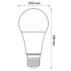 Żarówka LED E27 7,5W barwa ciepła ORO-ATOS-E27-A60-7,5W-DW