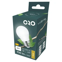 Żarówka LED E27 8W barwa ciepła ORO-E27-G45-TOTO-8W-WW