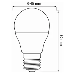 Żarówka LED E27 5W barwa neutralna ORO-E27-G45-TOTO-5W-DW