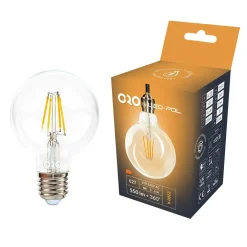 Żarówka LED E27 6W barwa neutralna ORO-E27-G80-FL-CLARO-6W-DIMM-DW