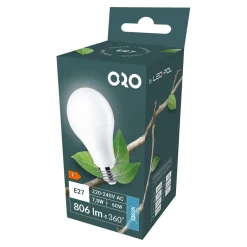 Żarówka LED E27 7,5W barwa zimna ORO-ATOS-E27-A60-7,5W-CW