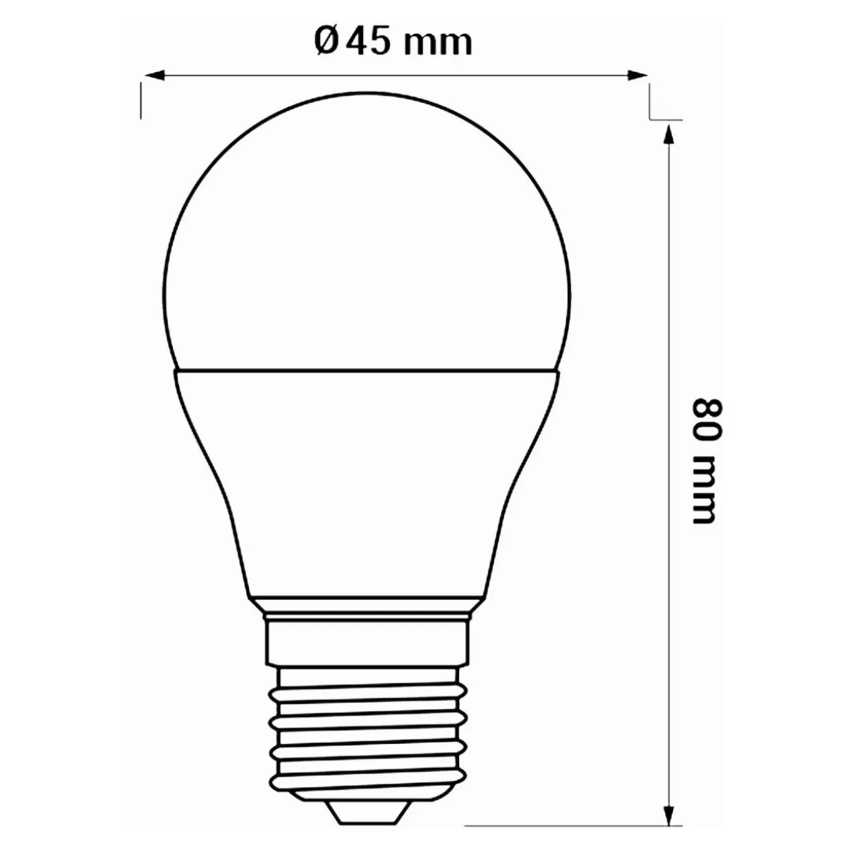 Żarówka LED E27 8W barwa zimna ORO-E27-G45-TOTO-8W-CW