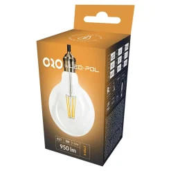 Żarówka LED E27 8W ORO-E27-G125-FL-CLARO-8W-WW barwa ciepła