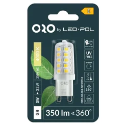 Żarówka LED G9 3W barwa neutralna ORO-G9-OLI-3W-DW-II
