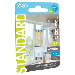Żarówka LED G9 4,8W barwa zimna ORO-G9-PETIT-4,8W-CW