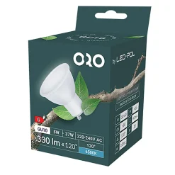 Żarówka LED GU10 5W barwa zimna ORO-GU10-TOTO-5W-CW