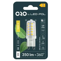 Żarówka LED ORO-G9-OLI-3W-WW-II barwa ciepła