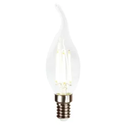 Żarówka ozdobna LED E14 4W barwa neutralna ORO-E14-C35-FL-CLARO-FLAMI-4W