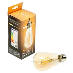Żarówka ozdobna retro LED E27 4W barwa ciepła ORO-E27-ST64-FL-AMBER-4W
