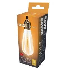 Żarówka ozdobna retro LED E27 1,3W barwa ciepła ORO-E27-ST64-FL-AMBER-1,3W-WW