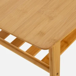 Ława drewniana z półką PENTE