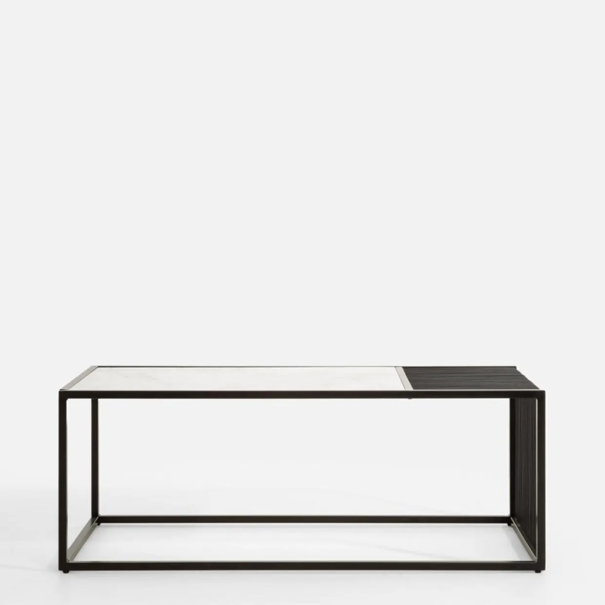 Ława IVEN II ze szklanym blatem