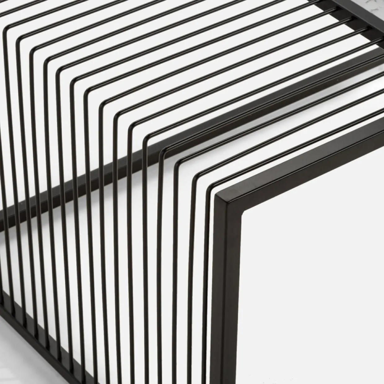 Ława IVEN II ze szklanym blatem