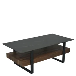 Ława nowoczesna z kamiennym blatem BIVIO