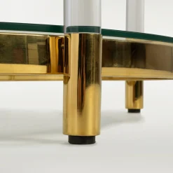 Ława okrągła ze złotym dekorem ECCONOD