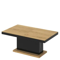 Ława rozkładana MATERA LUX dąb słoneczny / czarna