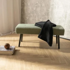 Ławka boucle szałwiowa KORSETT