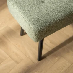 Ławka boucle szałwiowa KORSETT