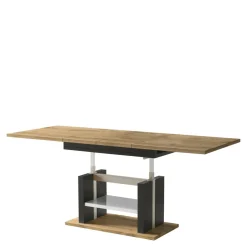 Ławostół dąb wotan z białą półką DIOR