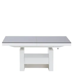 Ławostół z szufladą AVERSA LUX połysk szary / biały