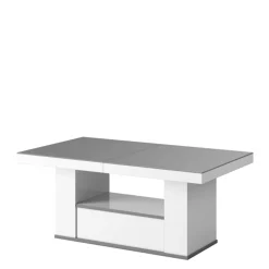 Ławostół z szufladą MALAGA połysk szary /biały