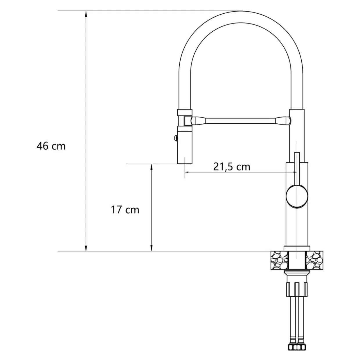 Bateria kuchenna czarna QUADRON RUMBERRA