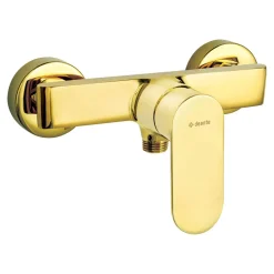 Bateria prysznicowa ścienna złota ALPINIA