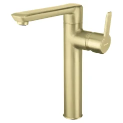 Bateria umywalkowa wysoka BQA R20K złoto szczotkowane ARNIKA