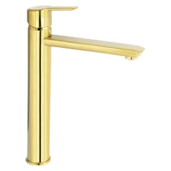 Bateria umywalkowa wysoka BQA Z20N złoty połysk ARNIKA