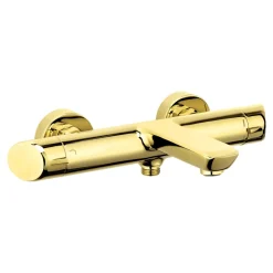 Bateria wannowa ścienna złota połysk ARNIKA