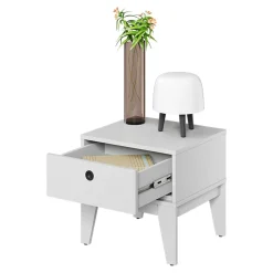 Biała szafka nocna dla nastolatka FEMII