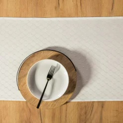 Bieżnik na stół biały KLARA 40x120 cm