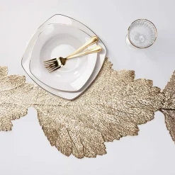 Bieżnik na stół, złoty, 33x180 cm