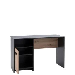 Biurko czarne z szafką STONE II