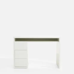 Biurko z 3 szufladami ESPRESSO biały połysk