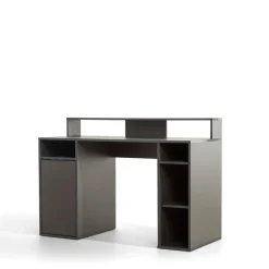 Biurko z półkami szare CARBON