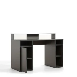 Biurko z półkami szare CARBON