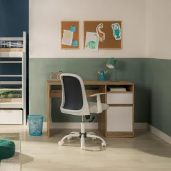 Biurko z szafką i szufladą dąb wotan BILL