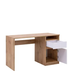 Biurko z szafką i szufladą dąb wotan BILL
